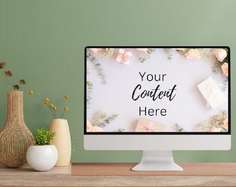 Laptop Screen Mockup | Desktop Mockup | Computer Mockup | Macbook Mockup | Screen Mockup | Device Mockup | Design Mockup