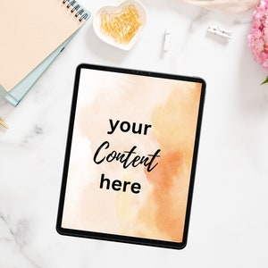 iPad Screen Mockup | Tablet Mockup | Digital Planner Mockup | Macbook Mockup | Screen Mockup | Device Mockup | Design Mockup 004