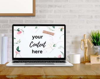 Laptop Screen Mockup | Computer Mockup | Desktop Mockup | Macbook Mockup | Screen Mockup | Device Mockup | Design Mockup 005