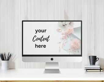 Laptop Screen Mockup | Computer Mockup | Desktop Mockup | Macbook Mockup | Screen Mockup | Device Mockup | Design Mockup 001