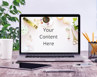 Laptop Screen Mockup | Computer Mockup | Desktop Mockup | Macbook Mockup | Screen Mockup | Device Mockup | Design Mockup 015
