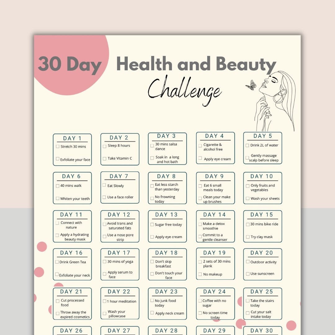 A 30-Day Glow-Up Challenge to Glow Up in a Month