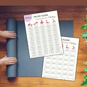 Pelvic Floor Exercise Challenge | Instant Download Pelvic Floor Muscle Workout | Digital Fitness Challenge | Printable Exercise Planner image 4