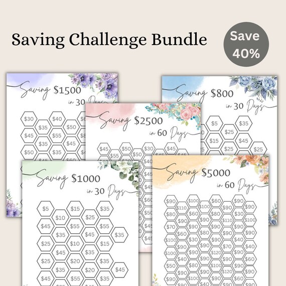 Saving Challenge Bundle| Money Saving Challenge | Budget Saving