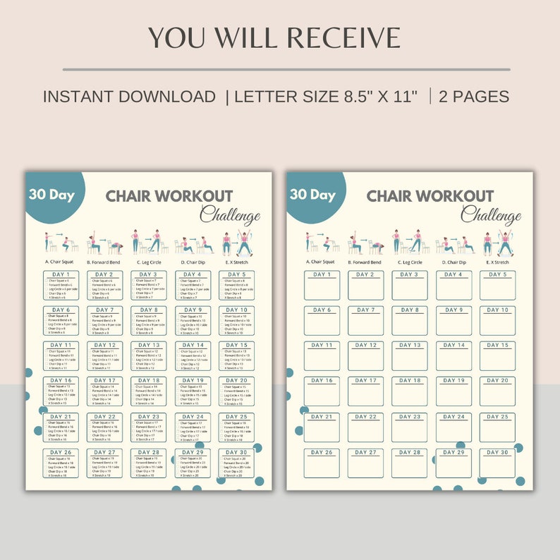 30-day-chair-workout-challenge-printable-chair-yoga-guide-etsy
