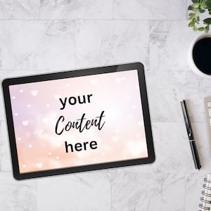 iPad Screen Mockup | Tablet Mockup | Digital Planner Mockup | Macbook Mockup | Screen Mockup | Device Mockup | Design Mockup 006