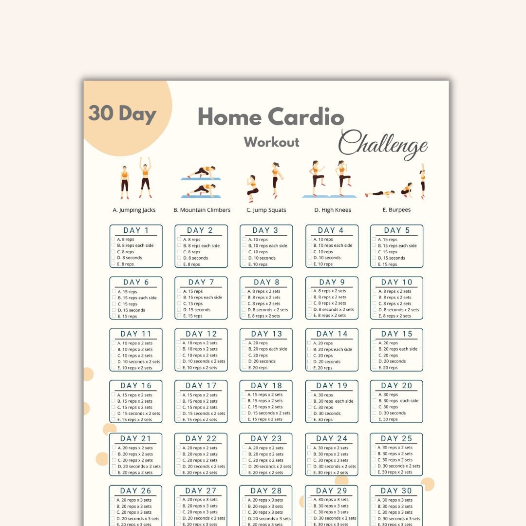 30-day-home-cardio-workout-challenge-printable-home-fitness-etsy