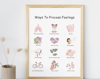 Kids Calming Strategies Poster: Emotional Regulation (PDF Files)