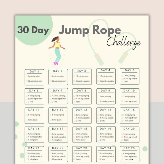 30 day jump rope challenge for beginners hotsell