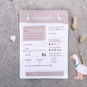 Babyparty sofort DOWNLOAD - Baby Tippkarte