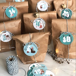 Advent calendar to fill - number pendant