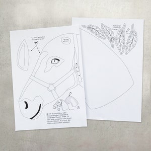 Bastelbogen Steckenpferd - DOWNLOAD