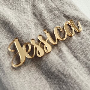 GOLD Name Tischkarten - Hochzeitskarten - Tischkarte Gastnamen - Gravierte Acryl - Dinner Party Sitzplatz - Marmor Plakat