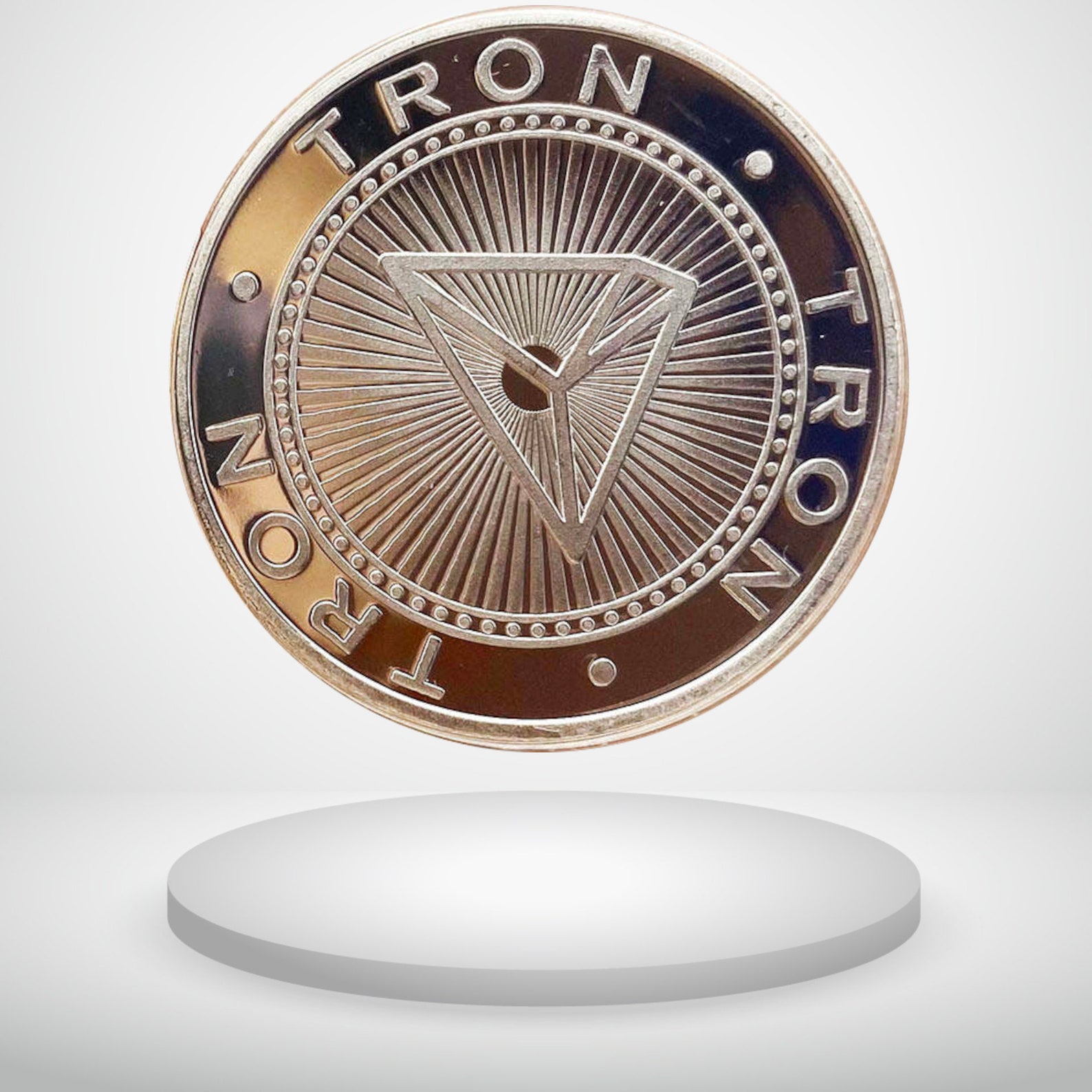 Tron TRX Physical Crypto Coins Cryptocurrency Made | Etsy