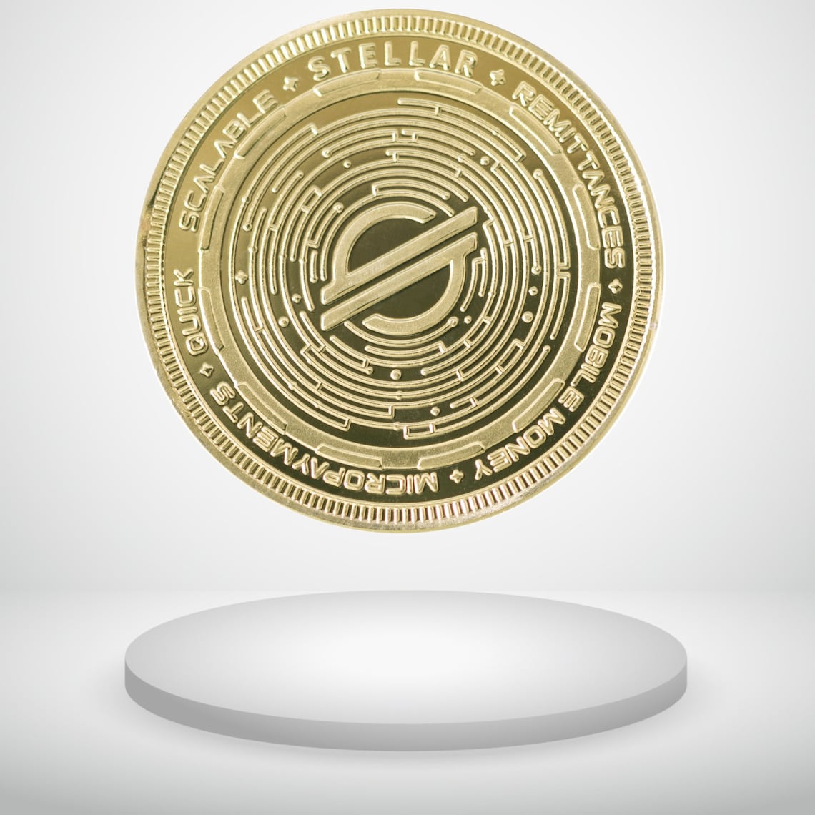 Stellar Xlm Cryptocurrency Collector Tokens 2 Piece Stellar XLM Crypto Coin  Tokens - Metal Collector Coins With Display Capsules Stellar XLM Tokens