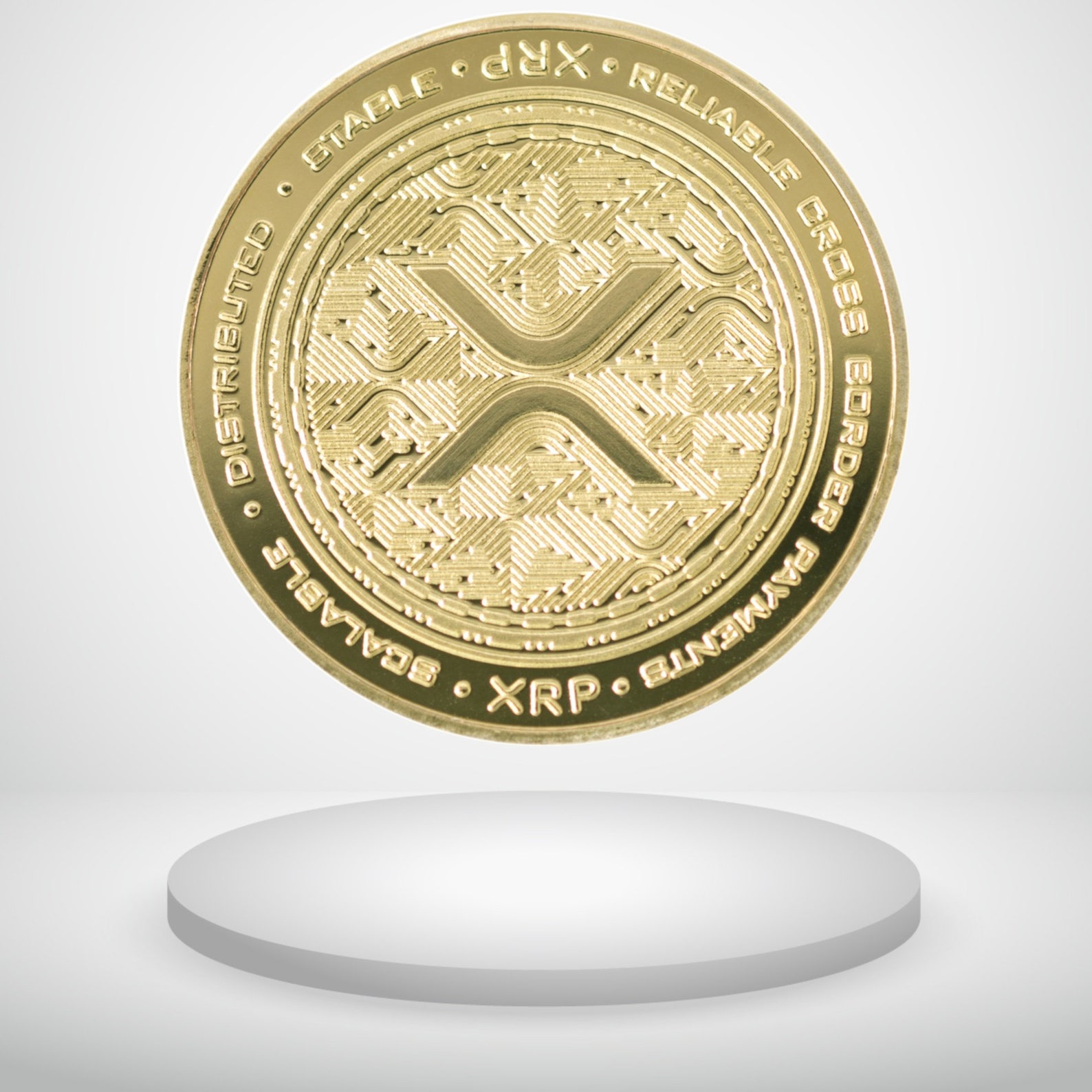 Gold Venezuelan Coins XRP Ripple Coin Physical Collectible - Gold Plated Crypto  Challenge Coin Gold US Coins