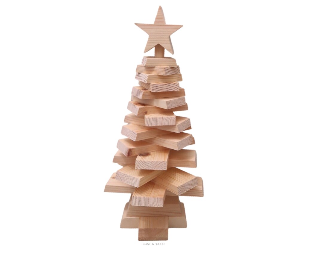 Wooden Christmas Tree Eco Sustainable Xmas Tree Handmade Etsy UK