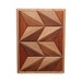 Handmade Wooden Wall Art 27cm X 27cm Hardwood Mix Geometric Triangle ...
