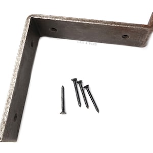 Industriële steigerplankplankbeugel - heavy duty dikke utility schuine lip - sterk staal - opwaarts profiel - 6 &quot;- neemt ongeveer 145 mm board