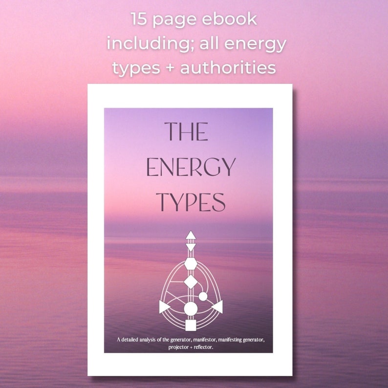HUMAN DESIGN Energy Types Generator Manifestor Manifesting Etsy Finland