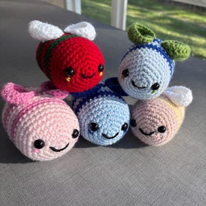 Crochet Fruit Inspired Bees | Crochet Amigurumi