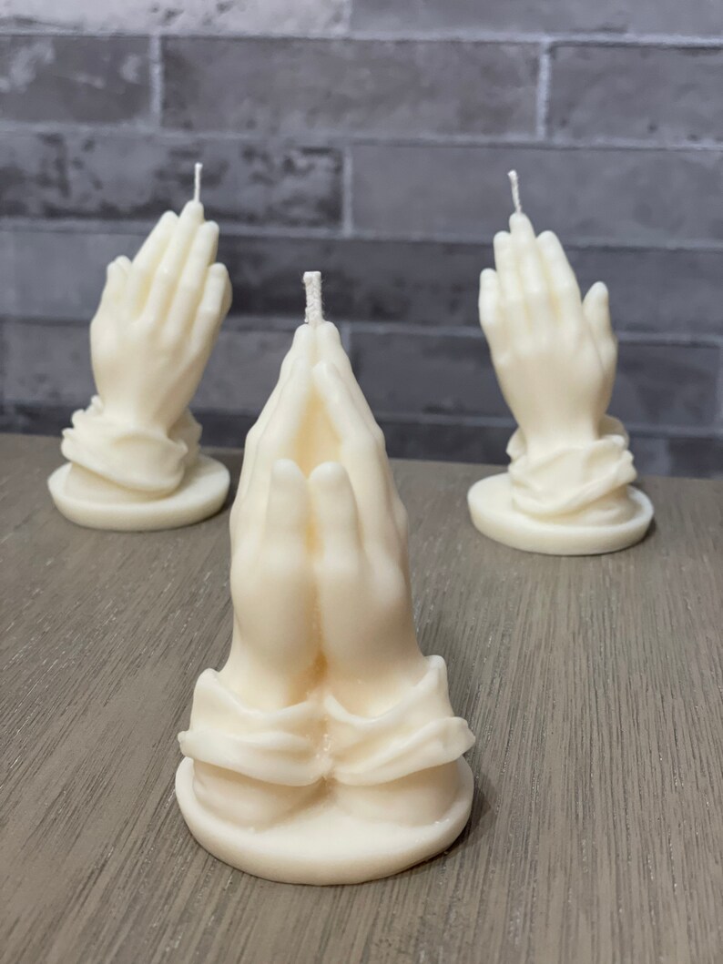 Praying Candle Bible Candles Prayer Hands Hands of Etsy
