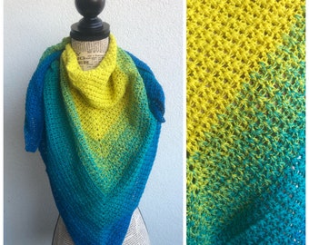 Happy color shawl 02