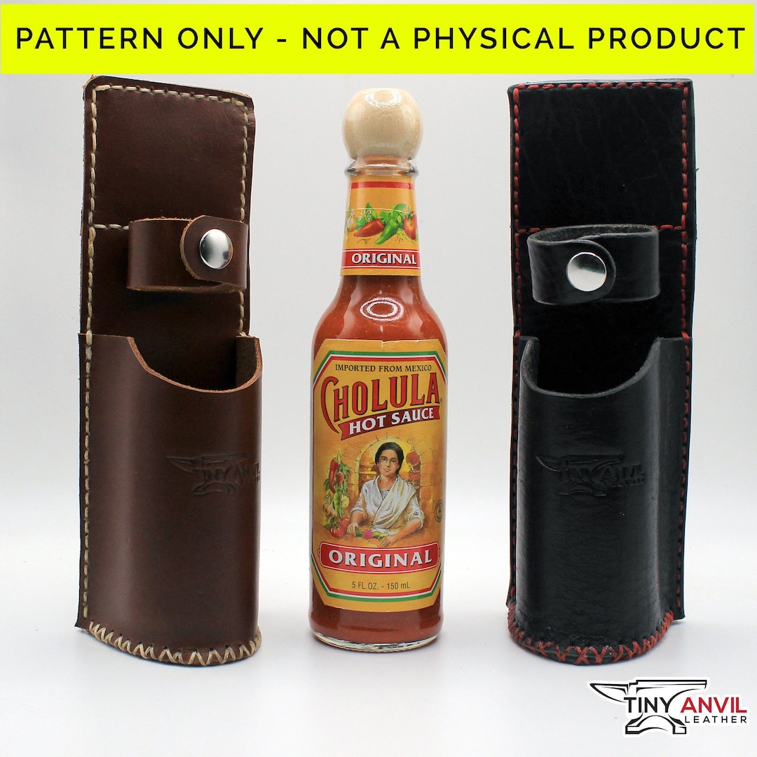 Leather Hot Sauce Holster PATTERN ONLY Not a Physical Product Etsy