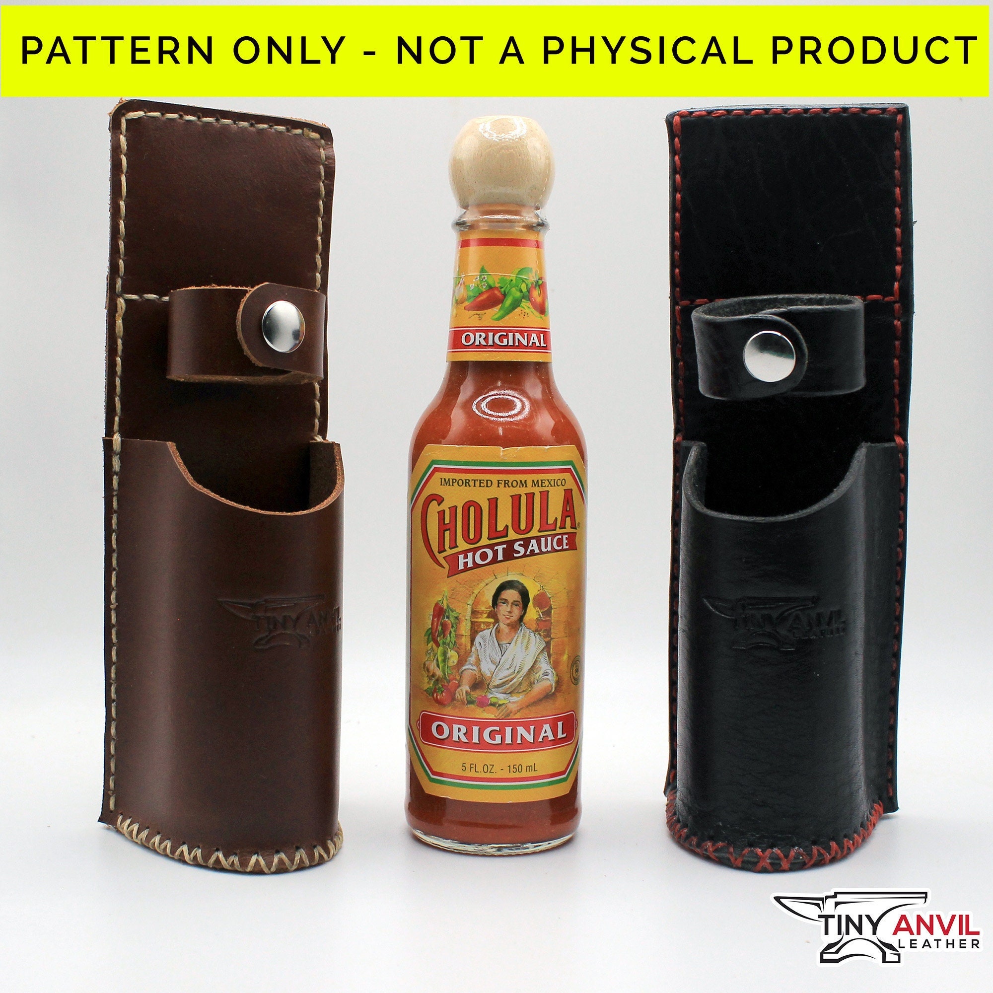 Leather Hot Sauce Holster PATTERN ONLY Not a Physical Product Etsy