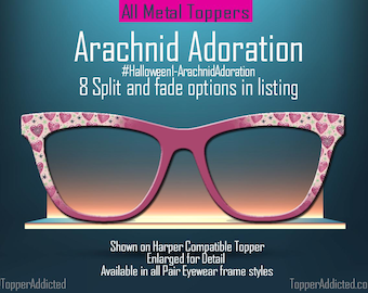 Halloween Spider Heart Eyewear Topper | For Pair Eyewear Frames
