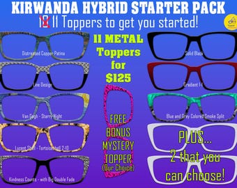 Kirwanda Hybrid Pair Eyewear Compatible - Top Frames for with Pair Glasses - 11 Topper Collection - bundle priced - Fits KIRBY