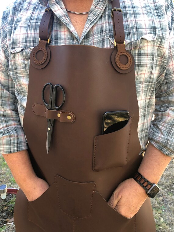 Leather Apron Blacksmithing Apron Leather Apron Etsy