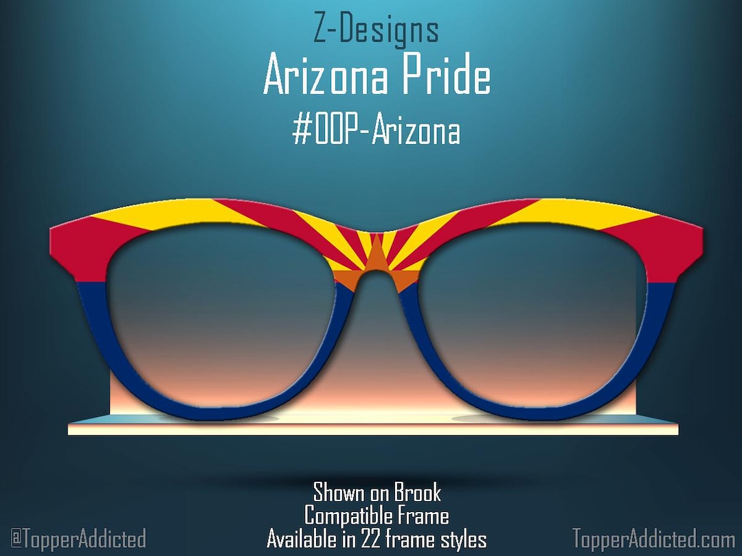 Arizona State Flag Topper for Pair Eyewear Compatible Magnetic Metal ...