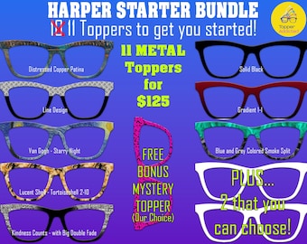 Harper Pair Eyewear Compatible - Top Frames for Pair Glasses - 11 Topper Collection - bundle priced