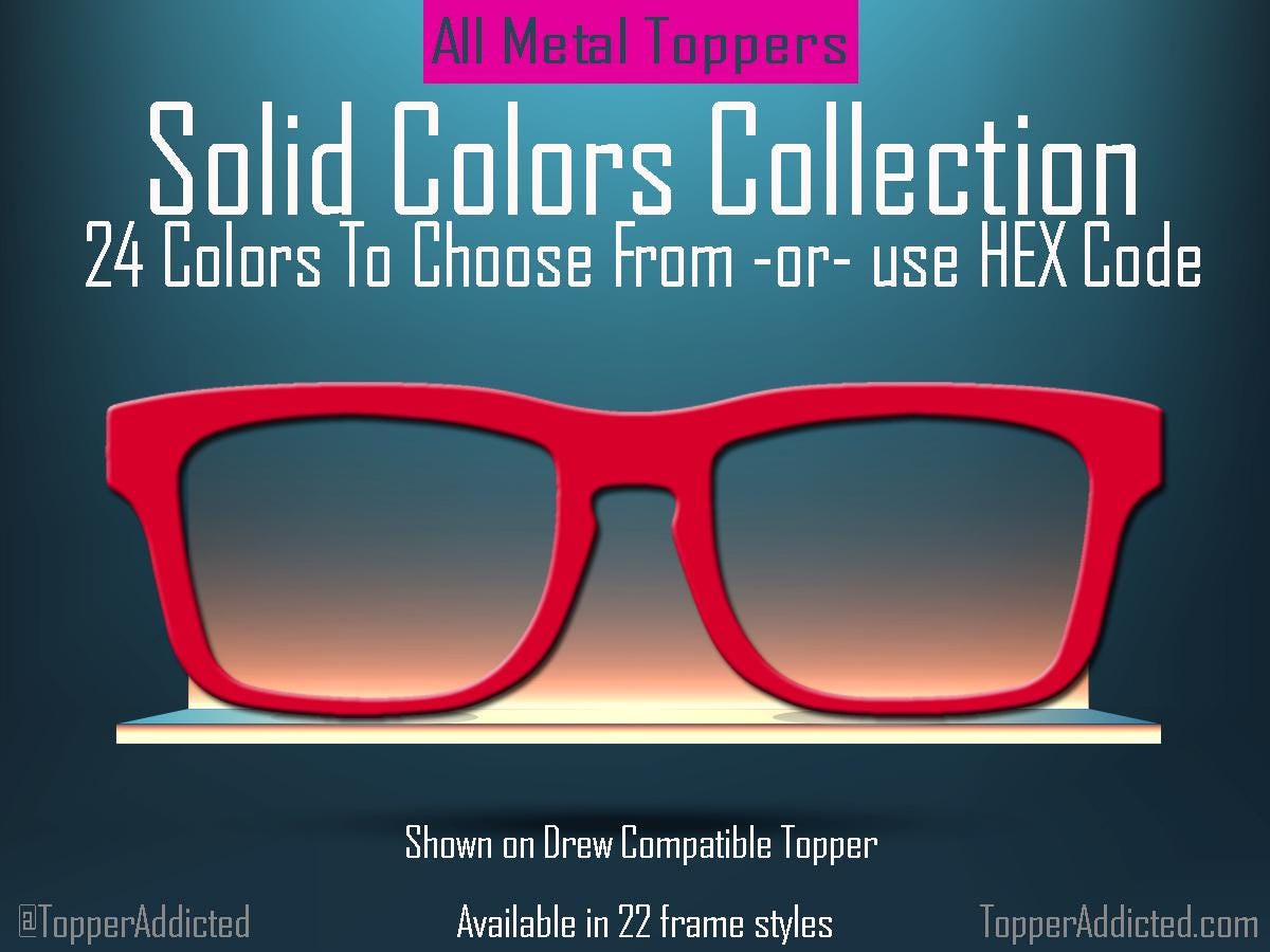 Solid Color Topper Collection – 20 Standard Colors + Choose Your Own ...