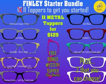 Finley Pair Eyewear Compatible - Top Frames for Pair Glasses - 11 Topper Collection - bundle priced