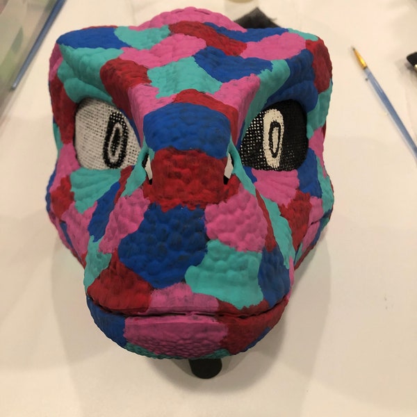 Dino Mask Painted Etsy