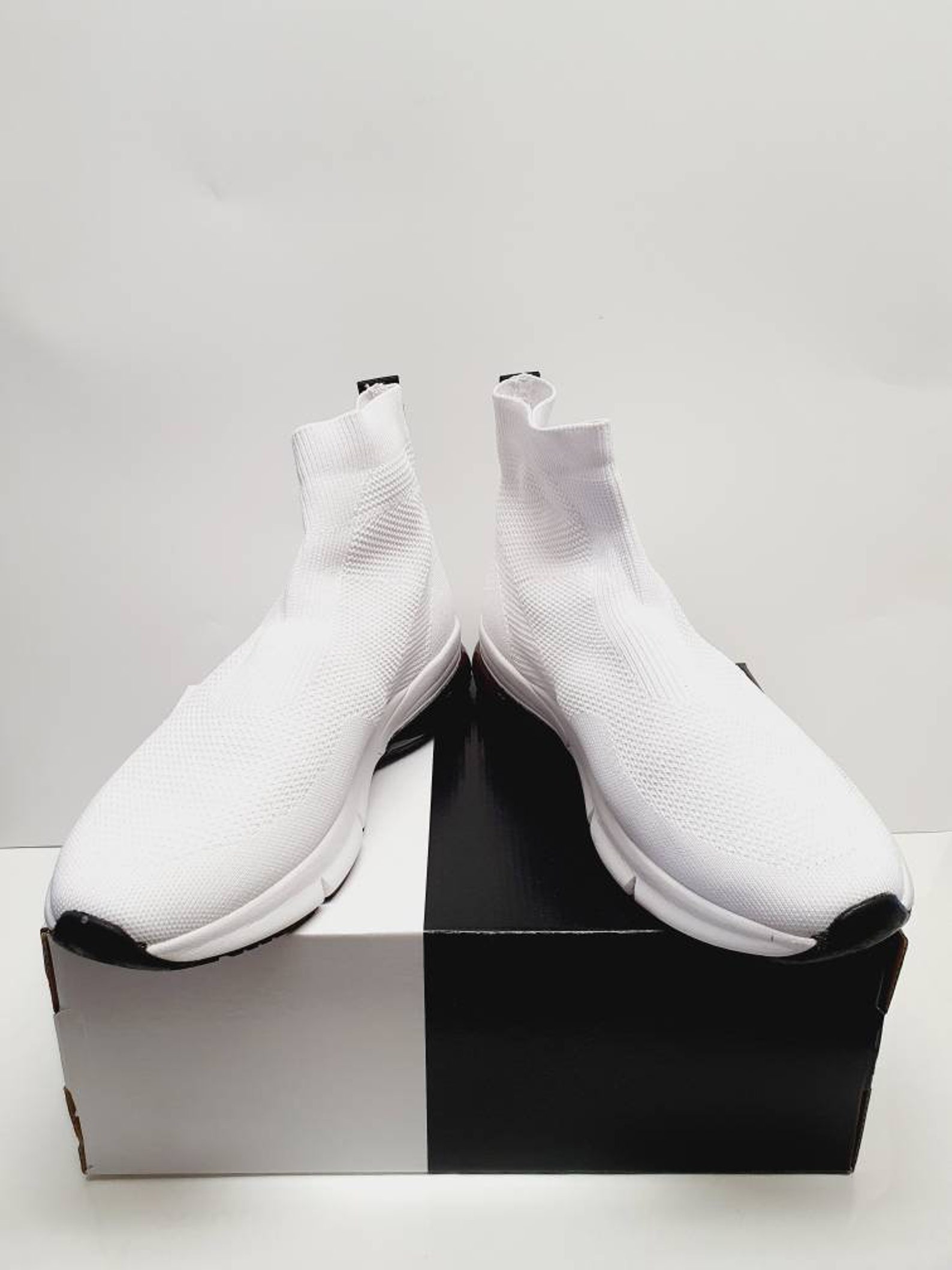 SockStyle High Top Sneakers Men US 9 Etsy