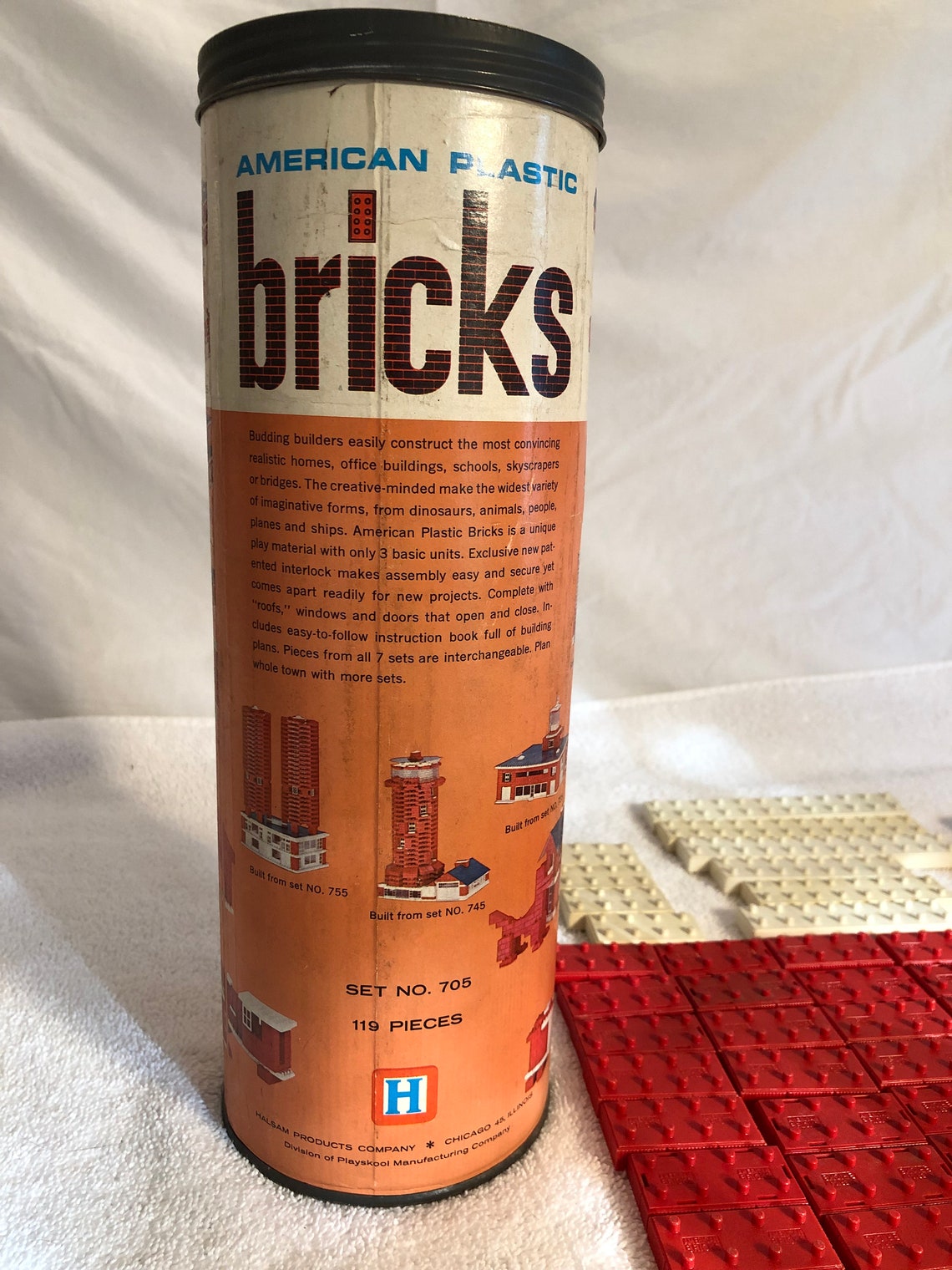 Vintage American Plastic Bricks by Halsam Products Company a Etsy