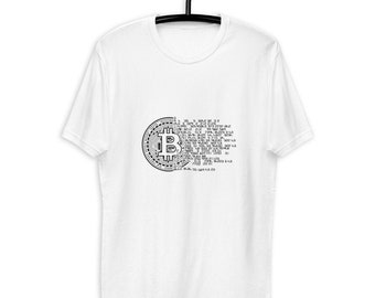 Bitcoin Crypto T-shirt, Bitcoin blockchain crypto currency mens gift Short Sleeve T-shirt