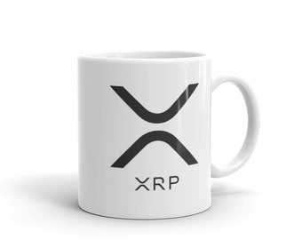 Crypto Mug, XRP Ripple crypto currency Investors White glossy mug
