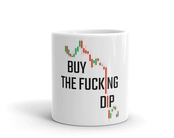 Crypto tasse, Acheter le F ****** Dip crypto trading meme White tasse brillante