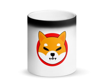 Crypto Mug, SHIBA INU cripto-valuta meme Black Magic Mug