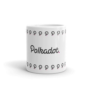 Crypto Mug, Polkadot crypto-currency alt-coin White glossy mug