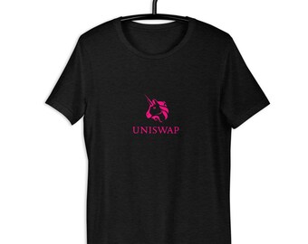 Crypto T-shirt, Uniswap crypto alt coin Short-Sleeve Unisex T-Shirt