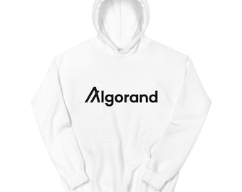 Algorand crypto currency White Unisex Hoodie
