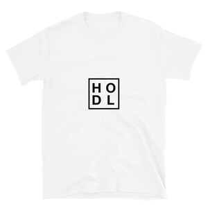Bitcoin &#39;HODL&#39; T-shirt, Unisex Crypto currency T-shirt