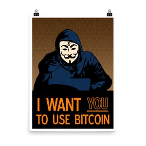 Bitcoin Canvas Print | Bitcoin Inspirational Wall Art | Crypto Themed Poster print for the Home and Office