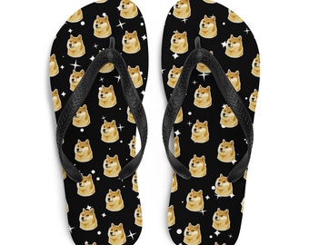 Crypto flip-flops, Dogecoin crypto meme Digital currency crypto gift Flip-Flops
