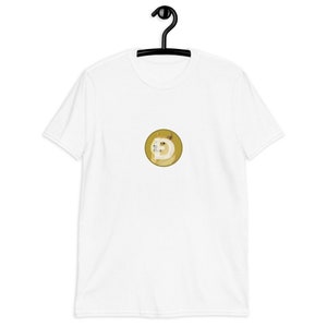 Dogecoin T-shirt, Doge alt coin crypto blockchain inspired Short-Sleeve Unisex T-Shirt